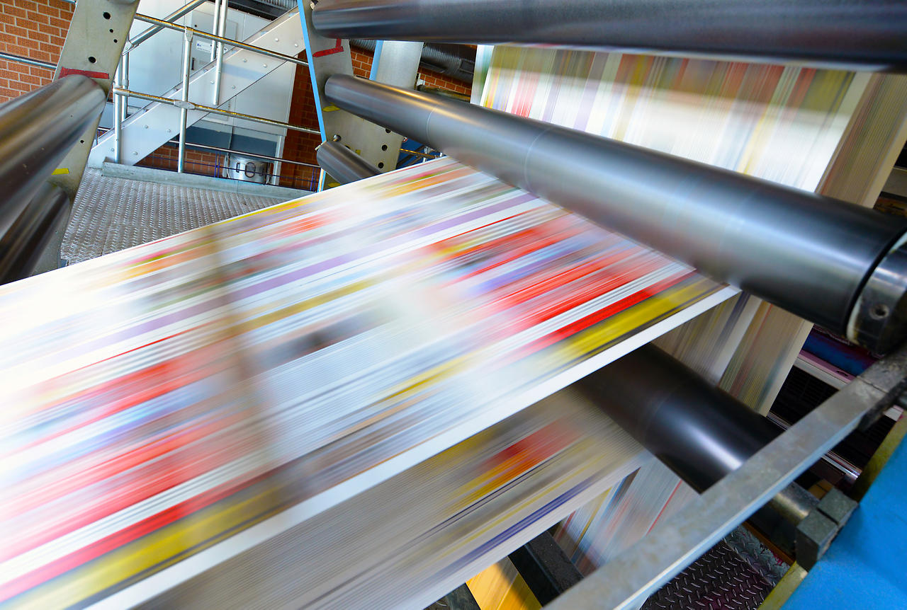 Druckmaschine für Tageszeitung