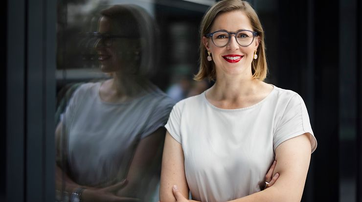 Porträt Franziska Weindauer, Geschäftsführerin TÜV AI.Lab